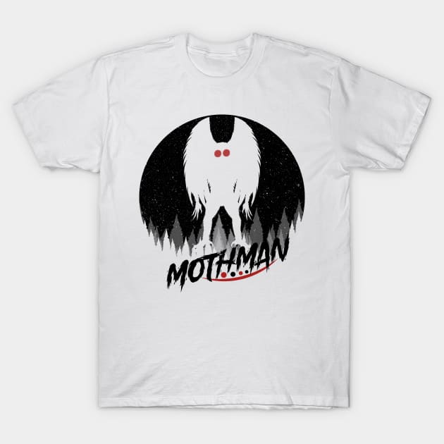 Mothman Silhouette T-Shirt by Tesszero